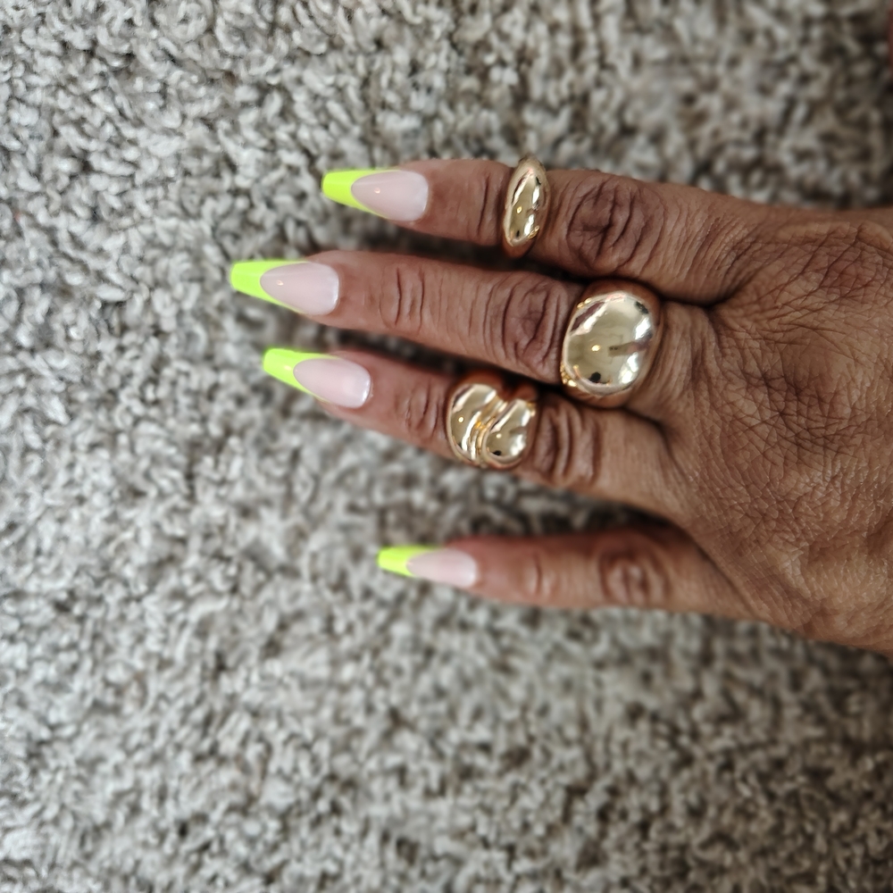 Gold Statement Rings - Picture 8 of 8